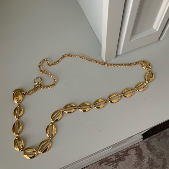 Vintage 90’S Gold Chain Link Loop Belt Women’s Size 11”-21” Inches - Picture 11 of 11